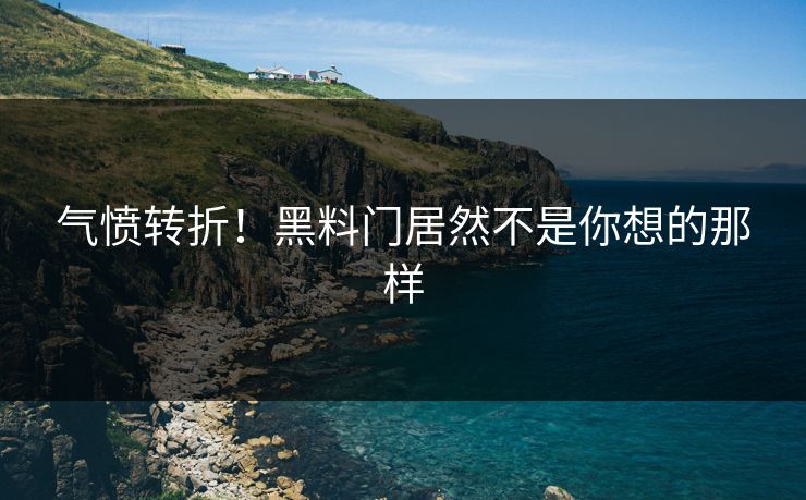 气愤转折！黑料门居然不是你想的那样