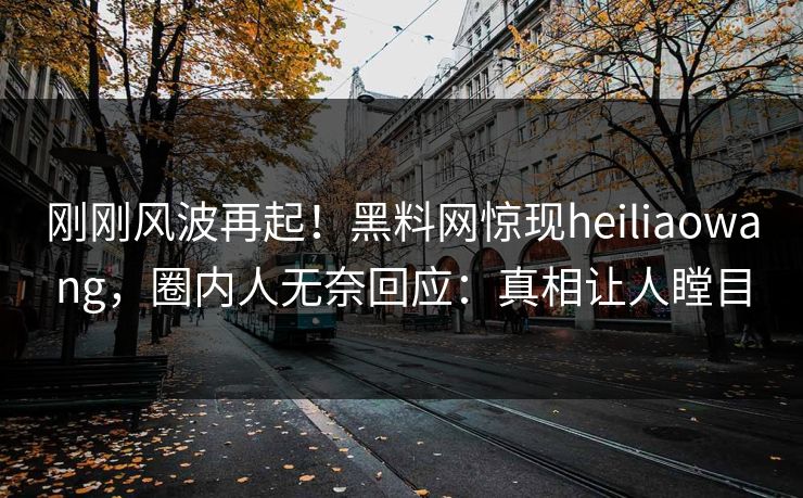 刚刚风波再起！黑料网惊现heiliaowang，圈内人无奈回应：真相让人瞠目